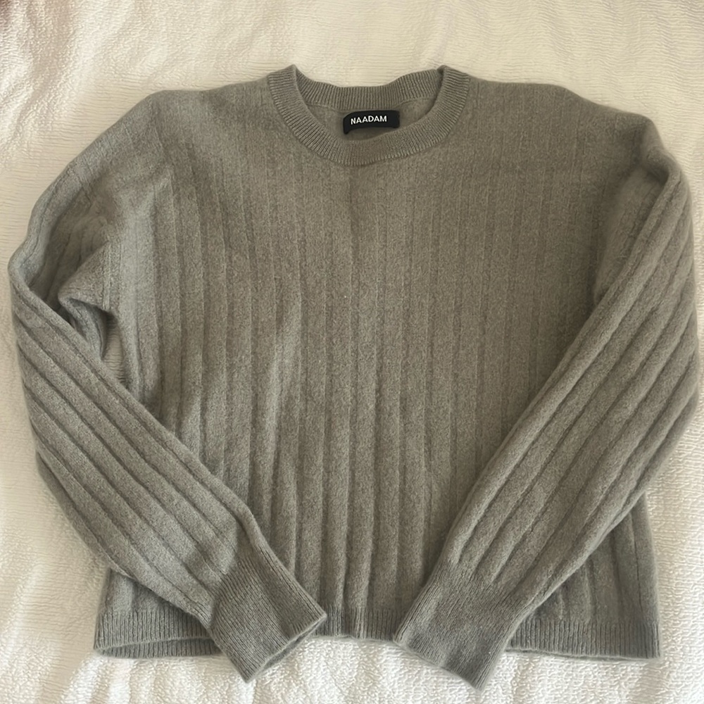NAADAM | Cashmere Ripped Cropped Sweater